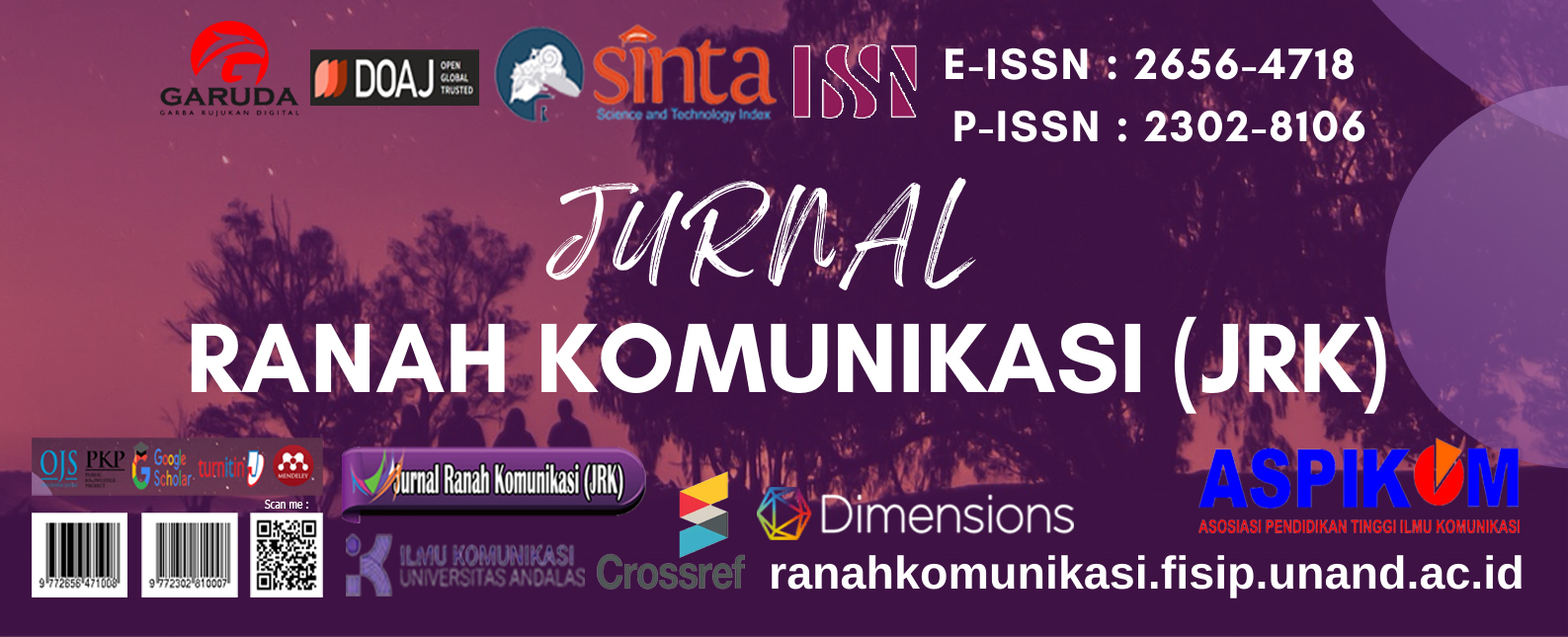 Cover Jurnal Ranah Komunikasi (JRK)